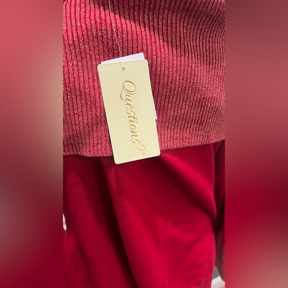 NWT Questions sweater, extra large - Picture 4 of 4